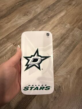 White Dallas Stars Power Bank Portable Charger